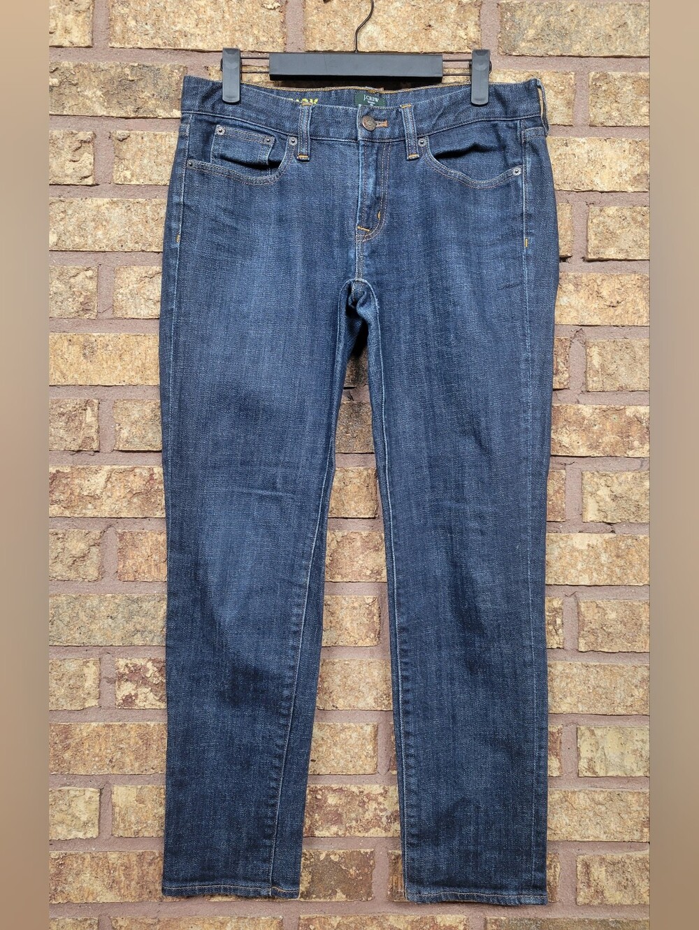 J. Crew Stretch Toothpick Indigo Skinny Jeans Size 28 Cotton Stretch